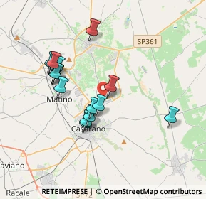 Mappa Zona Industriale Tronco A, 73042 Casarano LE, Italia (3.705)