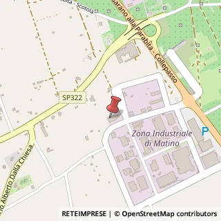 Mappa Zona Industriale, 73046 Matino, Lecce (Puglia)