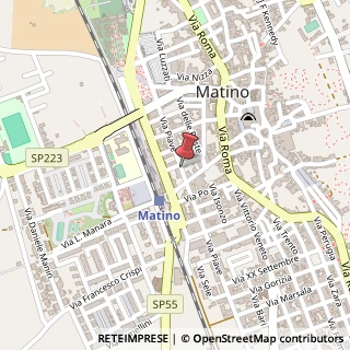 Mappa Via Piave, 22, 73046 Matino, Lecce (Puglia)
