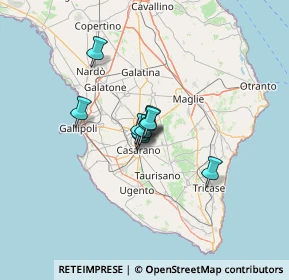 Mappa Taviano, 73042 Casarano LE, Italia (12.89636)