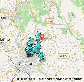 Mappa Taviano, 73042 Casarano LE, Italia (1.8515)