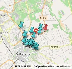 Mappa Taviano, 73042 Casarano LE, Italia (1.5175)
