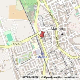 Mappa Viale delle Rimembranze, 9c, 73046 Matino, Lecce (Puglia)