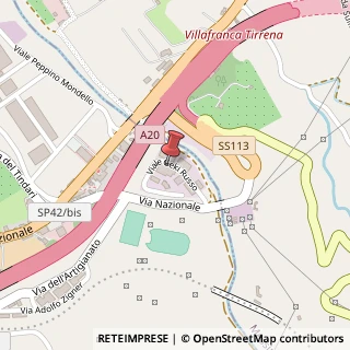 Mappa Viale Geki Russo, 15, 98049 Villafranca Tirrena, Messina (Sicilia)