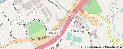 Mappa Villafranca Tirrena