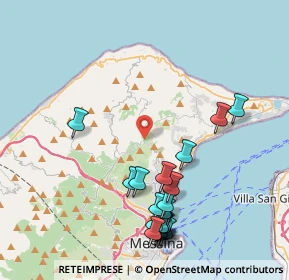 Mappa Strada ex militare per Campo Italia, 98167 Curcuraci ME, Italia (5.1755)