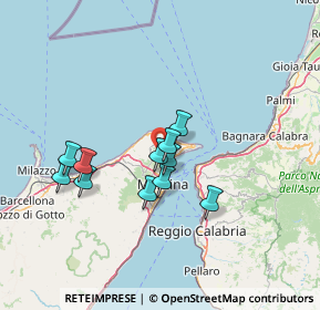 Mappa Strada ex militare per Campo Italia, 98167 Curcuraci ME, Italia (12.53455)