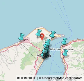 Mappa Str. ex militare per Campo Italia, 98167 Curcuraci ME, Italia (6.62526)