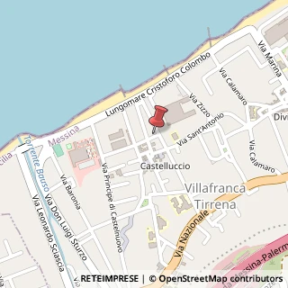 Mappa Via Luigi Pirandello, 2, 98049 Villafranca Tirrena, Messina (Sicilia)