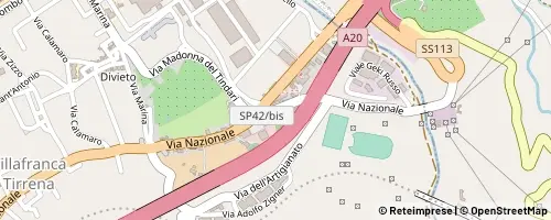 Mappa Villafranca Tirrena