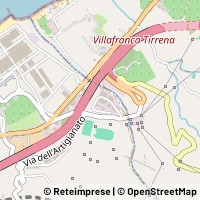 Kaart Villafranca Tirrena