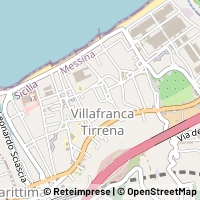 지도 Villafranca Tirrena