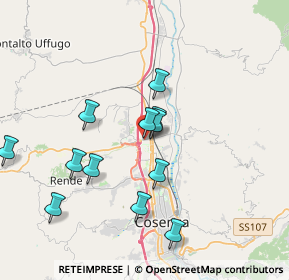 Mappa Via U. Boccioni, 87036 Quattromiglia CS, Italia (3.90167)