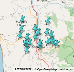 Mappa Via G. L. Bernini, 87036 Rende CS, Italia (6.46)