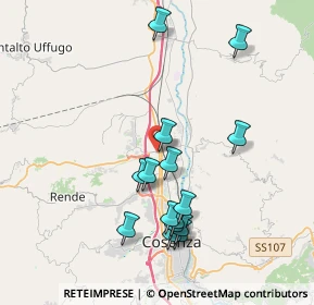 Mappa Via G. L. Bernini, 87036 Rende CS, Italia (4.19467)