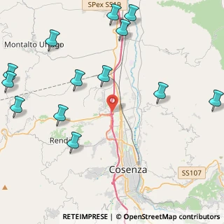 Mappa Via Giacomo Bolla, 87036 Rende CS, Italia (6.35154)