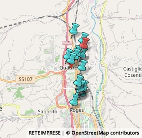 Mappa Via Enrico Fermi, 87036 Rende CS, Italia (1.24105)