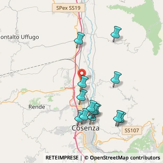Mappa Via Alessandro Volta Traversa 1 n., 87036 Quattromiglia CS, Italia (4.55385)