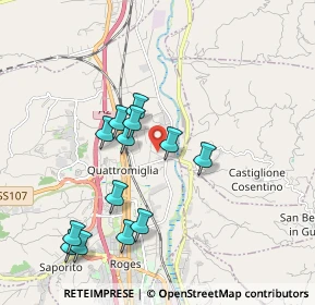 Mappa Via danoli, 87036 Rende CS, Italia (2.00846)