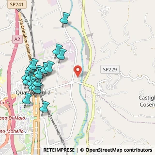 Mappa Via A. Corsari, 87036 Rende CS, Italia (1.3595)