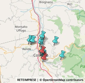 Mappa Via A. Corsari, 87036 Rende CS, Italia (5.34)