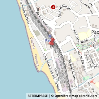 Mappa Piazza Castello, 1, 87027 Paola, Cosenza (Calabria)