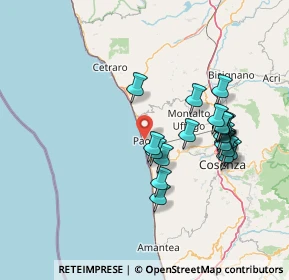 Mappa Via del Rango, 87027 Paola CS, Italia (15.0725)