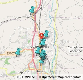 Mappa Via Orazio Antinori, 87036 Quattromiglia CS, Italia (1.87545)