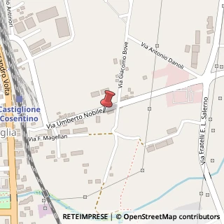 Mappa Via Umberto Nobile, 46, 87036 Rende, Cosenza (Calabria)