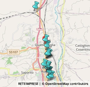 Mappa Via Mario Sironi, 87036 Quattromiglia CS, Italia (2.16357)