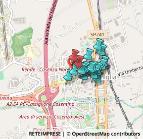Mappa Via A. Avogadro, 87036 Rende CS, Italia (0.296)
