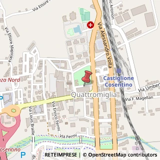Mappa 87036 Quattromiglia CS, Italia, 87036 Rende, Cosenza (Calabria)