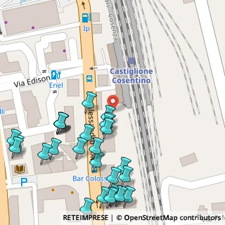 Mappa Piazzale Stazione, 87036 Quattromiglia CS, Italia (0.08214)