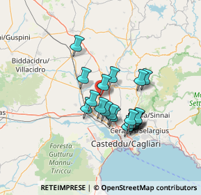 Mappa Via Giuseppe di Vittorio, 09026 San Sperate CA, Italia (11.686)