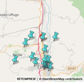 Mappa Via Luigi Galvani, 87036 Rende CS, Italia (4.42286)