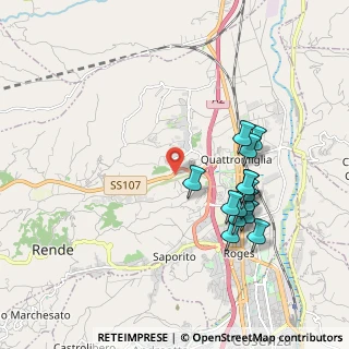 Mappa SS 107 Silana Crotonese, 87036 Quattromiglia CS, Italia (2.08357)