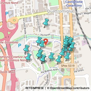 Mappa Via Buenos Aires, 87036 Quattromiglia CS, Italia (0.24348)