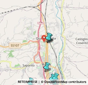 Mappa Via Buenos Aires, 87036 Quattromiglia CS, Italia (2.68917)