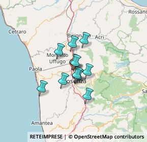 Mappa 87030 Rende CS, Italia (8.48417)