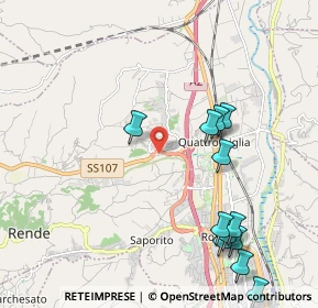 Mappa Via Padre Leon Dehon, 87036 Quattromiglia CS, Italia (2.79385)