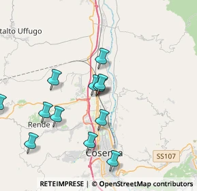 Mappa Via Alessandro Volta, 87036 Rende CS, Italia (4.1275)