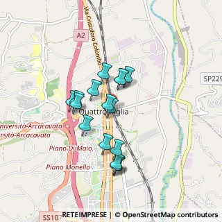 Mappa Via Alessandro Volta, 87036 Quattromiglia CS, Italia (0.77688)