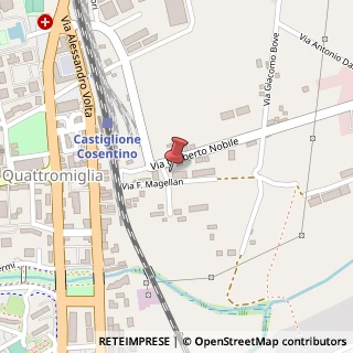 Mappa Via Antonio Pigafetta, 87036 Quattromiglia CS, Italia, 87036 Rende, Cosenza (Calabria)