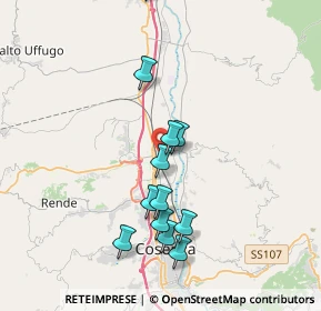 Mappa Via Antonio Pigafetta, 87036 Rende CS, Italia (3.98333)