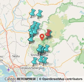 Mappa Foresta Demaniale Campidano, 09041 Dolianova CA, Italia (6.087)