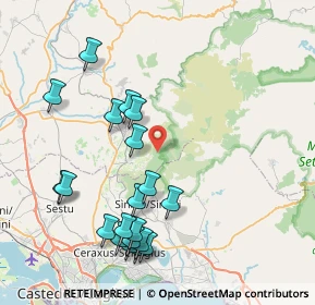 Mappa Foresta Demaniale Campidano, 09041 Dolianova CA, Italia (9.715)