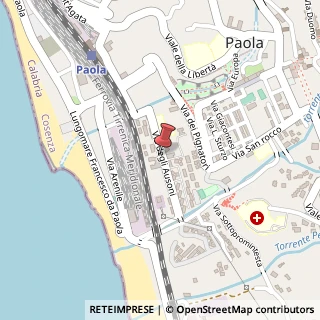 Mappa Via Colonne, 10, 87027 Paola, Cosenza (Calabria)