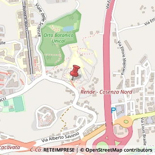 Mappa 87036 Arcavacata Cs, 87036 Rende, Cosenza (Calabria)