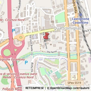 Mappa Via Fermi Enrico, 13, 87036 Rende CS, Italia, 87036 Rende, Cosenza (Calabria)