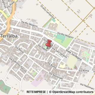 Mappa Via Napoli, 9, 09098 Terralba, Oristano (Sardegna)